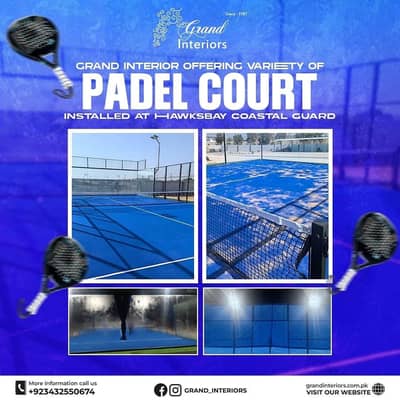 Artificial Grass astro turf Padel court turf by Grand interiors