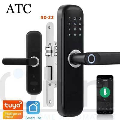 Magnetic & drop bolt electric smart door lock security entry system