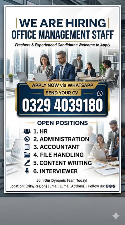 Urgent hiring