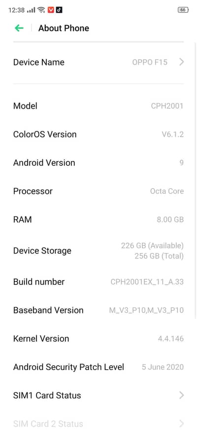 Oppo f15