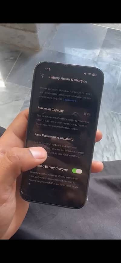 iphone 13 pro jv 83% battery health 128 gb LLA model