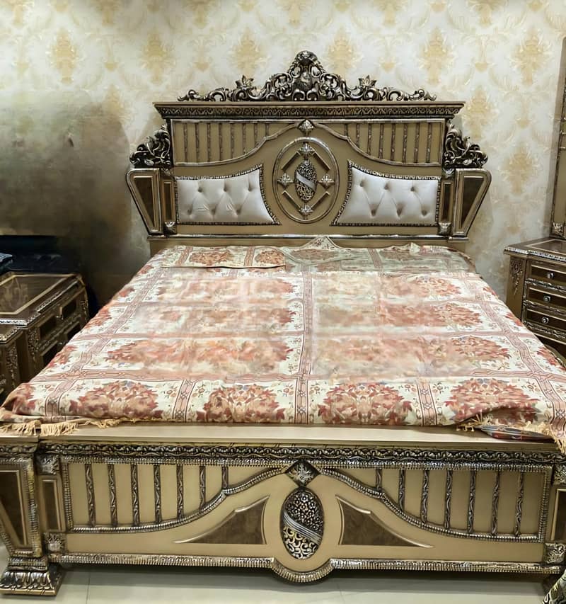 Bed side table with wardrobe 2