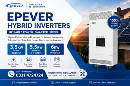 Solar Inverter Hybrid EPEVER PV8000 6KW Dual MPPT |48V Pure Sine Wave