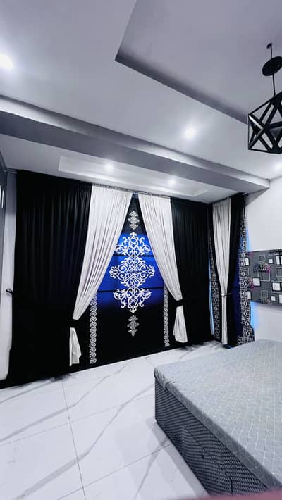 2 BED FULLY FURNISHED FLAT CDA APPROED PROJECT BRAND NEW FLATE FOR SALE F-17 BURJ AL REHMAN PLAZA F-17 BRAND NEW APPLIANCES INSTALLED RENTAL VALUE 60-70K EASILY NEAT AND CLEAN PLAZA LIFT 24/7 1ST FLOOR 1ST FLATE WATER 24/7 MAINTENANCE 24/7 PARKING SECURI