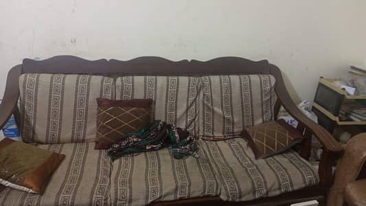 Divider, Sofa set and Tv trolly