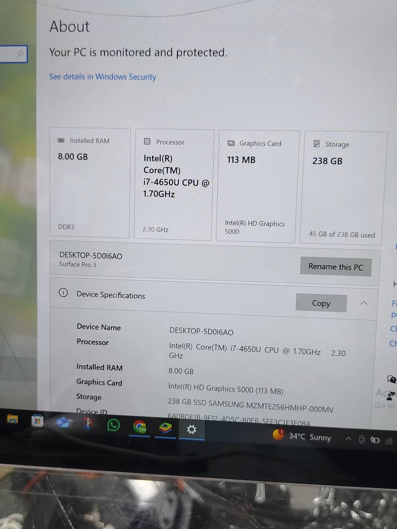 Microsoft surface pro 3  tablet  laptop 1