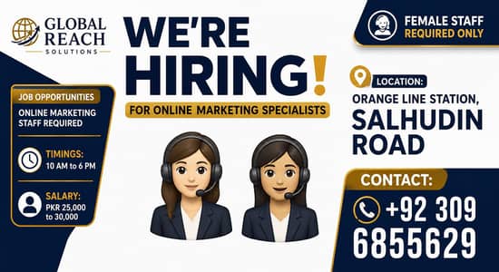 We are hiring for online marketing agents.