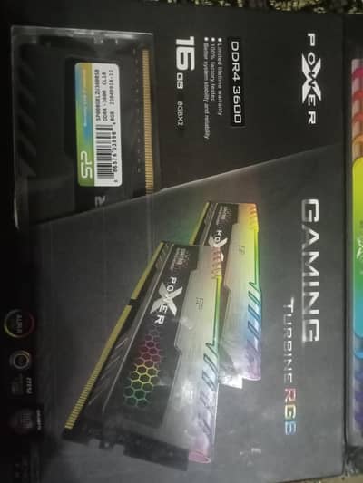 16gb ddr4 RGB 3600 mhz gaming ram box pack