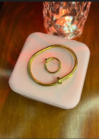 artificial needle bangle and ring