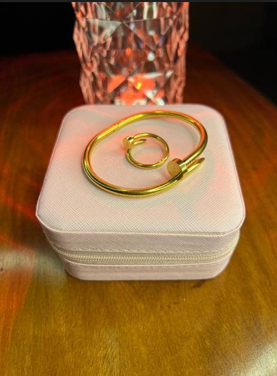 artificial needle bangle and ring 1