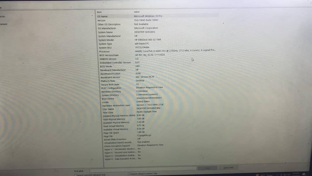 HP PC 0