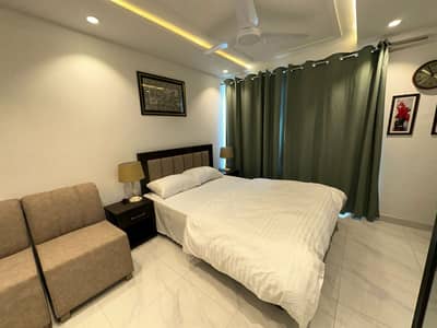 1 Bedroom VIP Full furnish flat per day available in Bahria town Lahore 0300 4561276