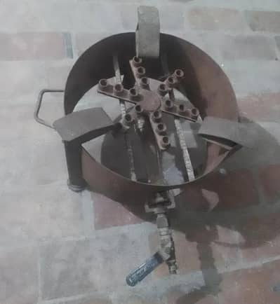 gas burner with stand