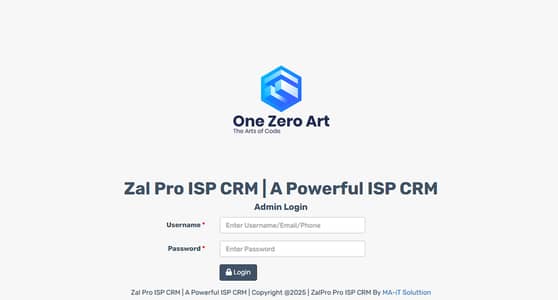 Zalpro Radius ISP CRM For isp billing Software