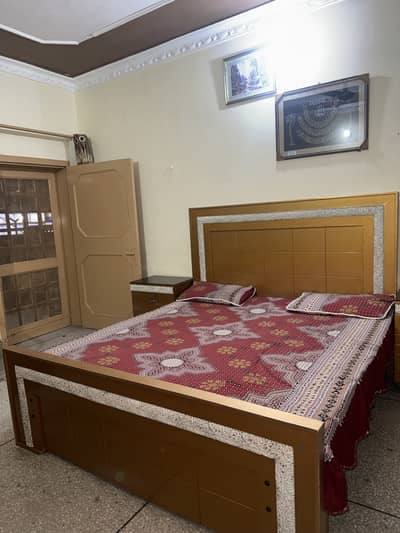 Double bed set with mattress