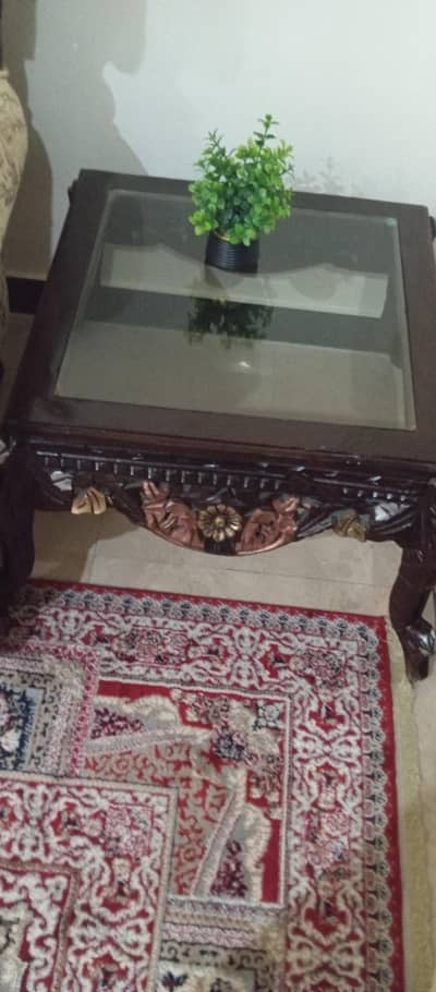 wooden side table