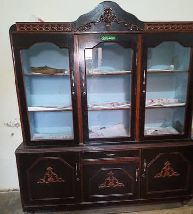display cubboard for dinner set plus other items