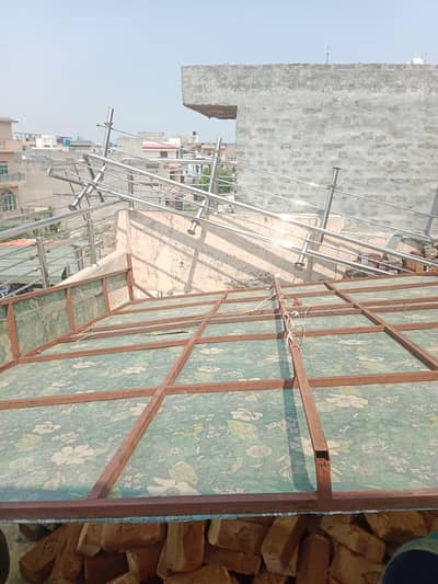 fiber shade 12 by 10 and side grill steel
