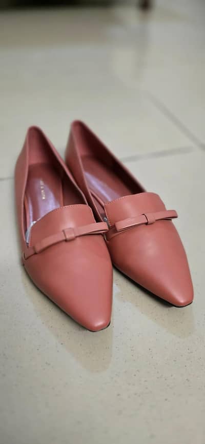 Charles and Keith  bow and tie loafer's