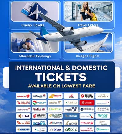 Worldwide Air Travel Tickets and Visit Visas