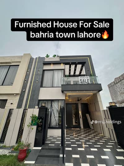 5 MARLA LUXURIOUS FURNISHED HOUSE FOR SALE AT BAHRIA TOWN LAHORE
