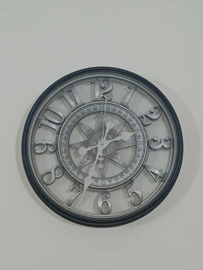 Gray Wall Clock used