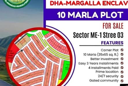 1st Ballot / 10 Marla / Corner / Best Price / Margalla Enclave / Islamabad