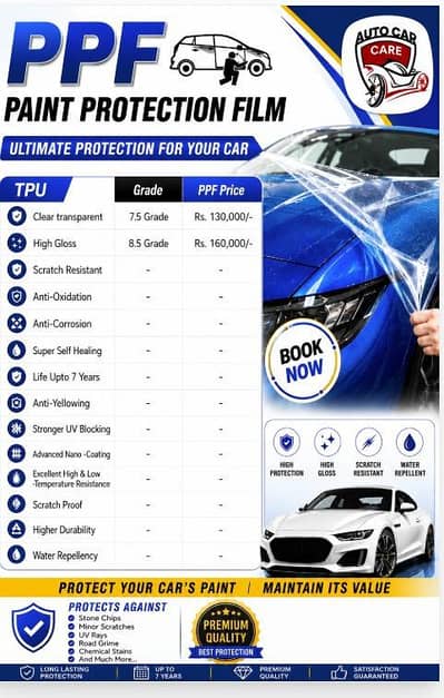 PPF - Premium Paint Protection Film  - TPH & TPU Available