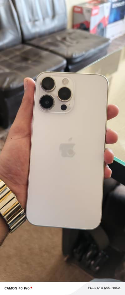 iPhone 14 Pro Max 128GB White Physical + eSIM With Box Charger