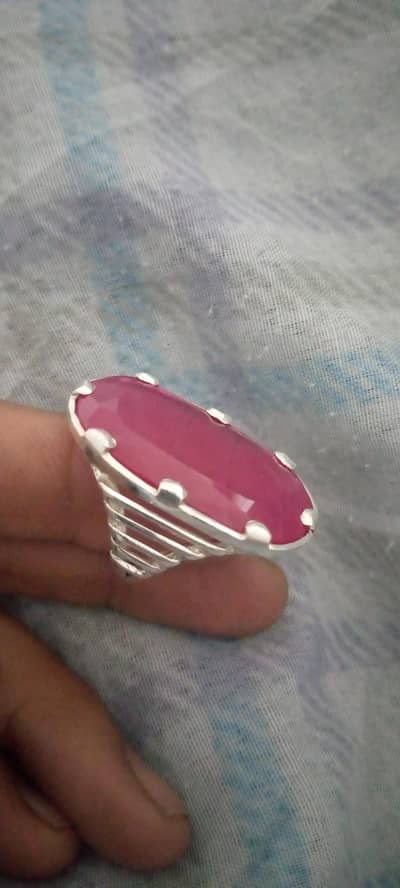 Ruby stone heavy ring for sale