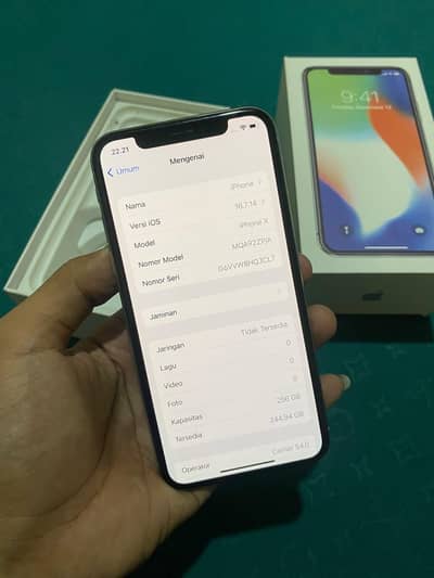 iphone x 256 GB PTA approved no open no repair all ok