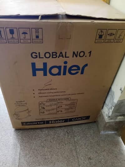 haier double door freezer new condition
