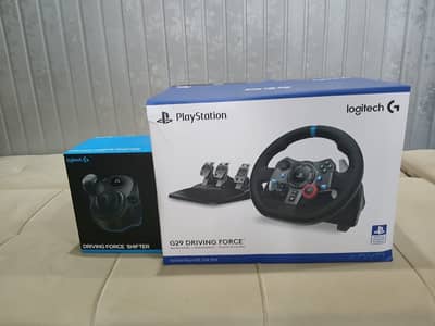 Logitech g29 with pxn stand and gear shifter