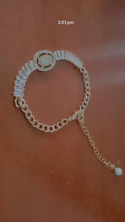 a beautiful golden bracelet