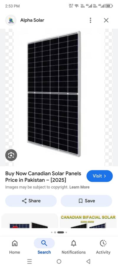 2 Canadian 590 watt  panel only 2 month use