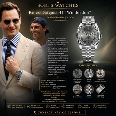 Sobi’s Watches — Rolex Datejust “Wimbledon” Luxury Timepiece (50% Off)