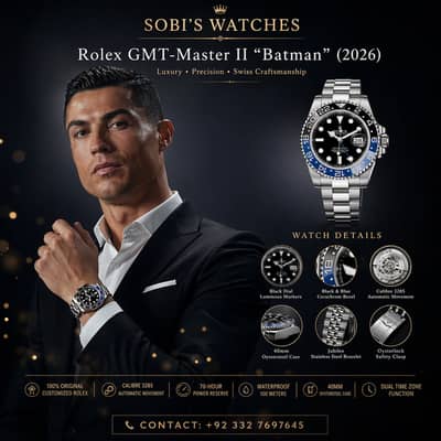 Rolex GMT-Master II “Batman” Inspired Luxury Watch – Sobi’s Watches