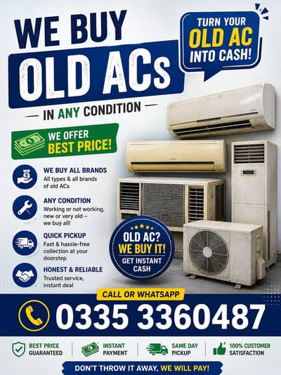 we buy old ac / ac purchase / split ac / used ac