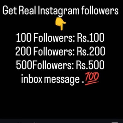 Get Real Instagram followers & likes