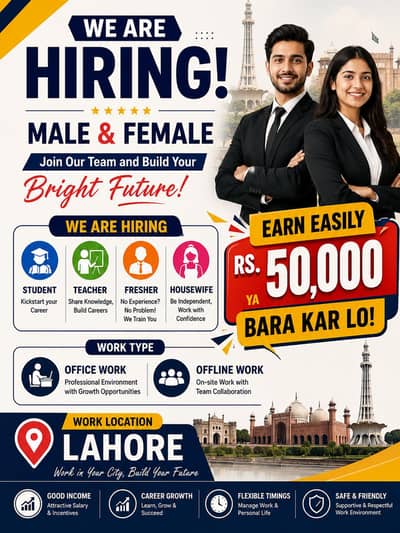 Hiring Now at Lahore !!!