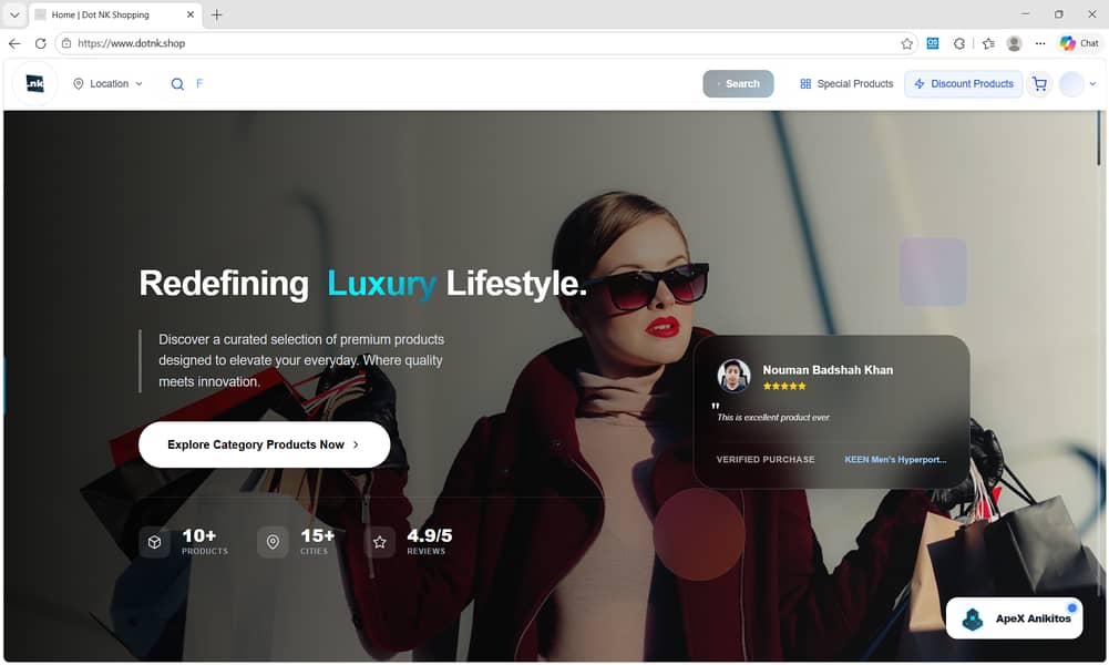 AI Integrated Fully Animated E-commerce website 0