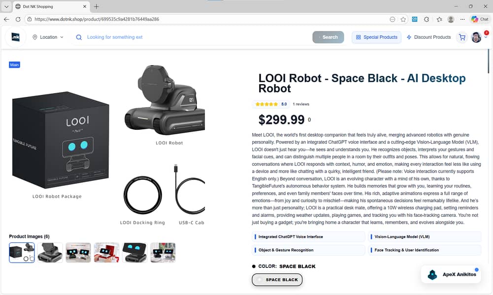 AI Integrated Fully Animated E-commerce website 2