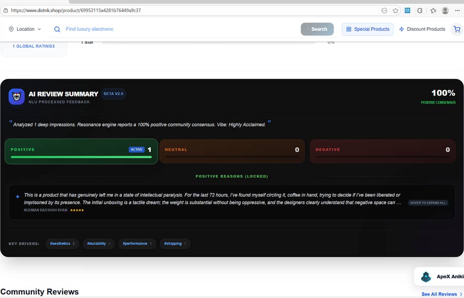 AI Integrated Fully Animated E-commerce website 5