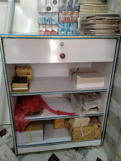 Wooden Cabinet Storage Cupboard With Lockable Drawer