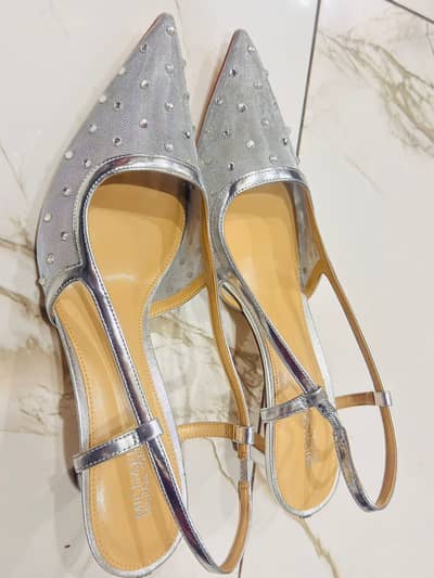 Original Michael Kors Canada Silver Heels