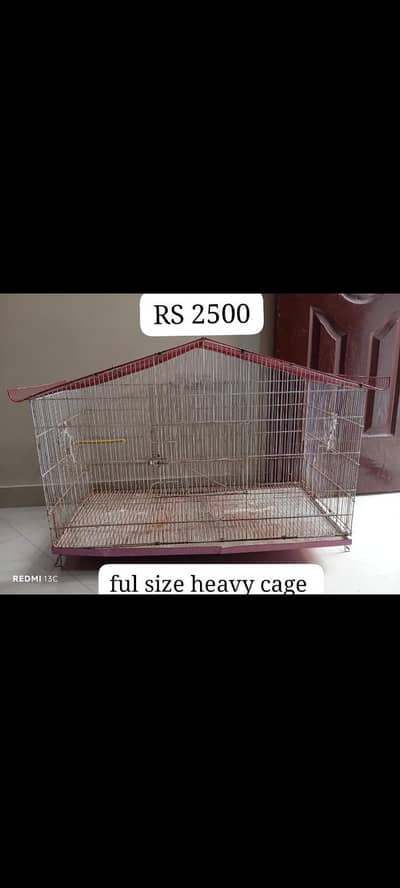 2 portion cage and heavy colony cage for birds parrots finches etc