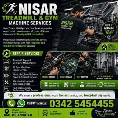 Gym Equipment Repair & Maintenance Services in Islamabad
