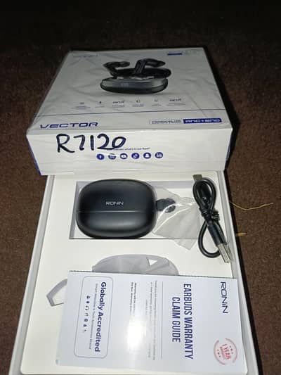 RONiN vector | R-7120 Active Noise Cancellation Earbuds With Quad Mic
