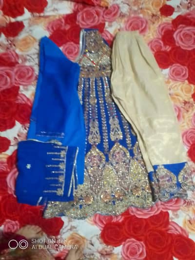 one time used fancy bridal frock sale