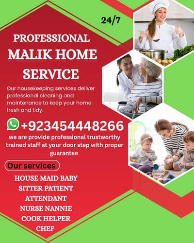 PROFESSIONAL MAID BABY SITTER PATIENT ATTENDENT COOK HELPER CHEF NURSE